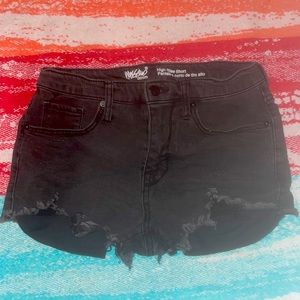 Mossimo black high rise shorts size 4